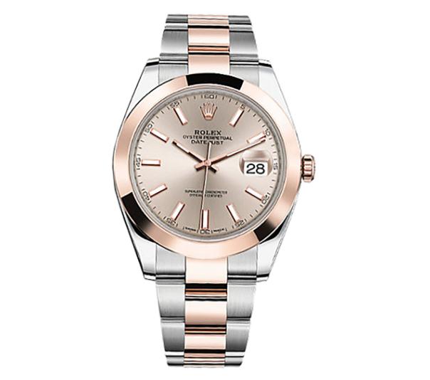 The sundust dials fake Rolex Datejust 126301 watches are designed for men.